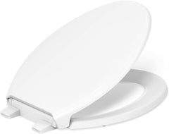 KOHLER 4733-RL-0 Glenbury ReadyLatch Quiet Close Elongated Toilet Seat. Soft Close Toilet Seats. White