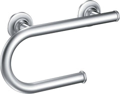 Moen LR2352DCH Bathroom Safety 8-Inch Grab Bar with Integrated Toilet Paper Holder. Chrome