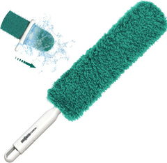 Microfiber Duster. Feather Duster. Dusters for Cleaning. Washable Dusters with Reusable Microfiber Head. Feather Dusters for Cleaning Cobweb. Blinds. Furniture. Cars-Green